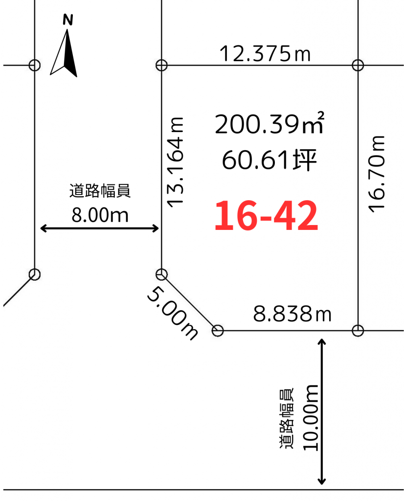 ★売土地・大空タウン★帯広市大空町3丁目16-42 間取り