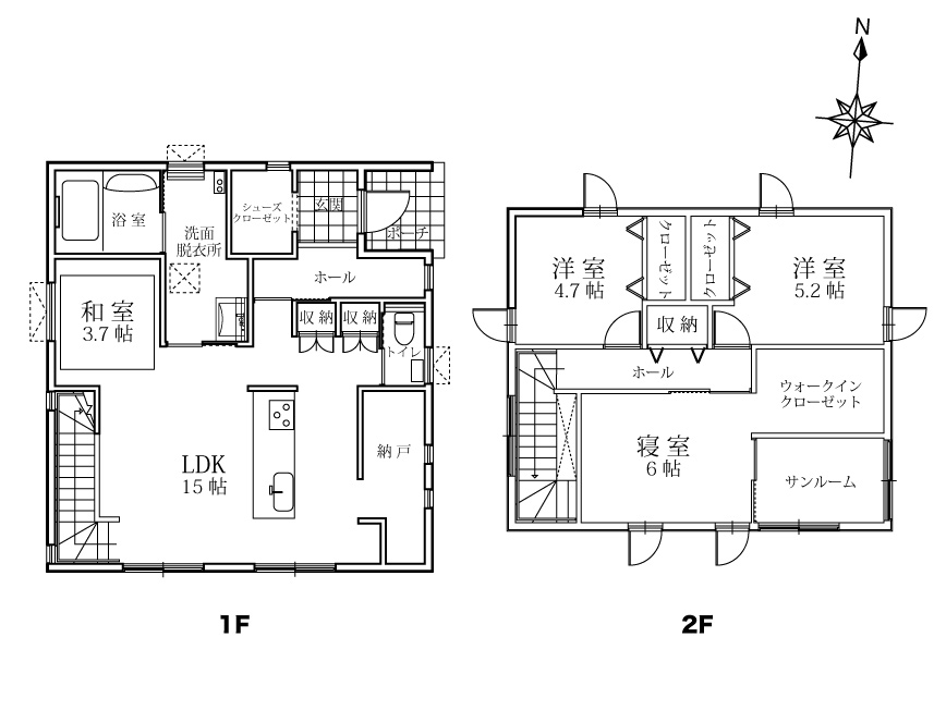 4SLDK 中古住宅 大空町8丁目 カーポート・ソーラーパネル有 内観