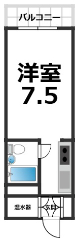【オーナーチェンジ】　クラックスハイム第３帯広　９階　　表面利回約19％ 間取り