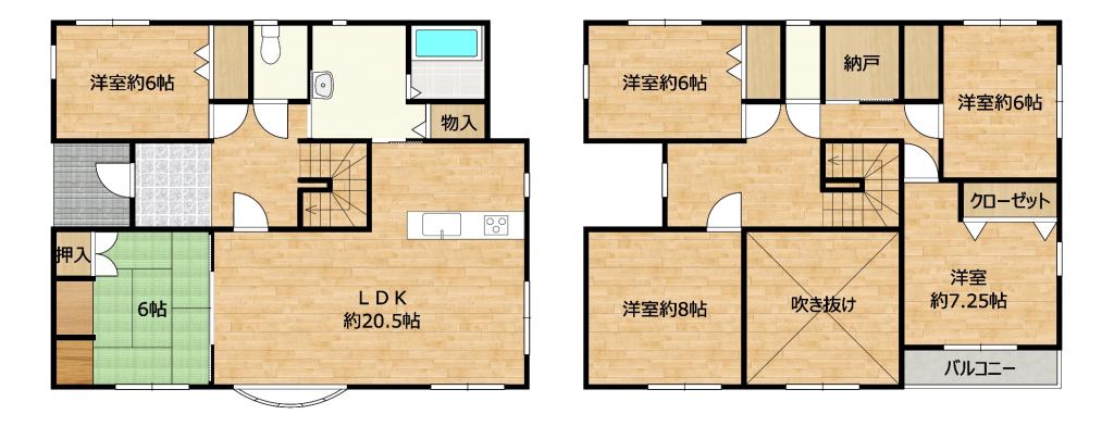 帯広市南の森西2丁目 間取り