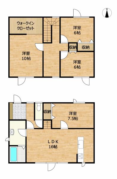 【商談中】河西郡芽室町東十条８丁目　戸建て 間取り