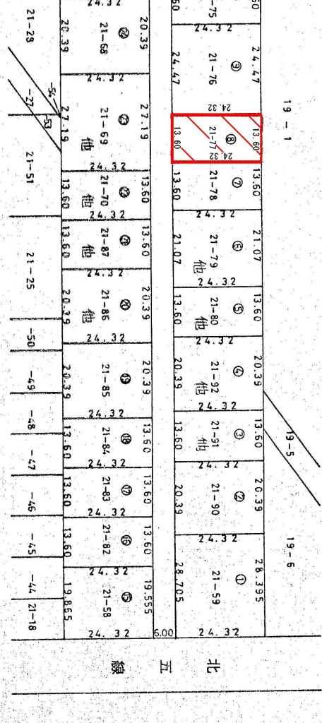 売地　音更町字下音更北5線西21番77 間取り