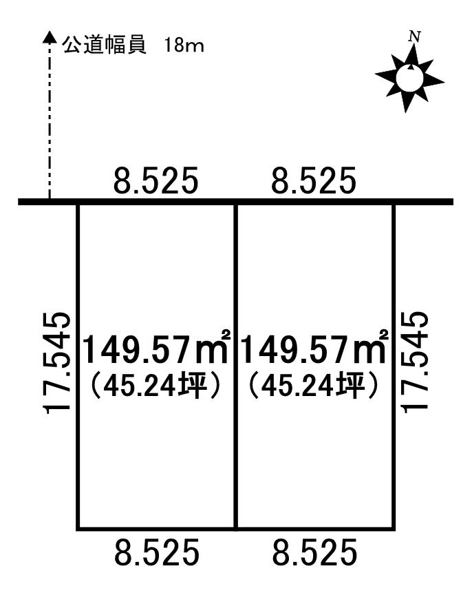 ♪緑地至近♪西１８南４＿土地① 内観