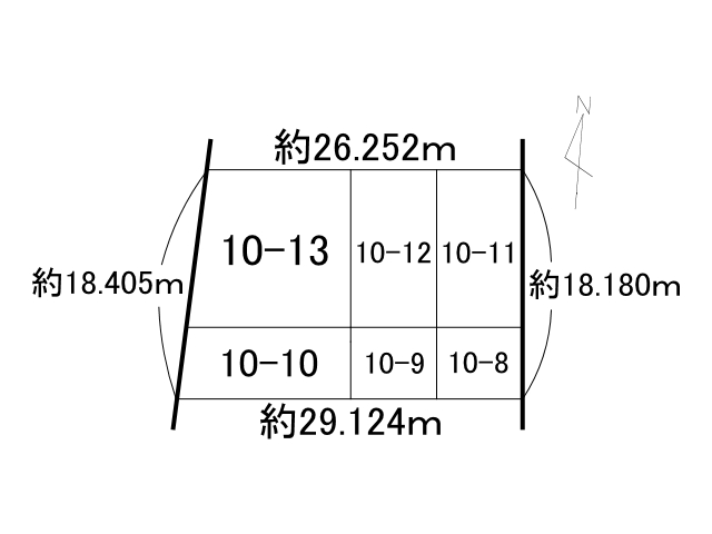 木野大通西１９丁目【東西二方道路付き！敷地約１４８坪！】 間取り