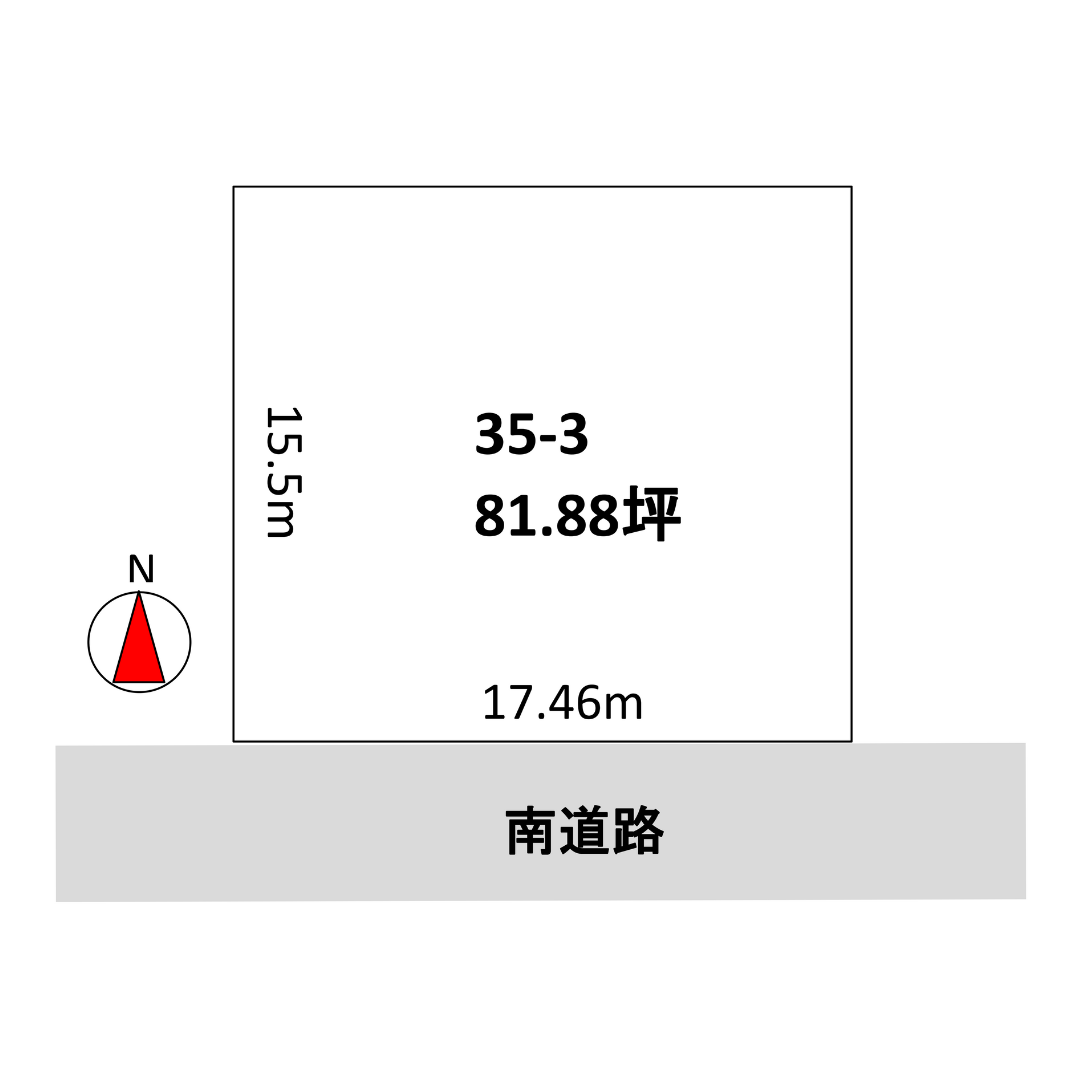【売土地】帯広市西21条南3丁目35番4 間取り