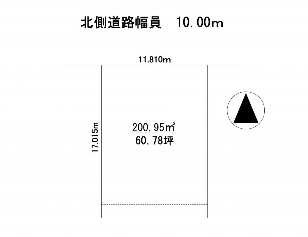 売土地　帯広市西15条南5丁目　　 間取り
