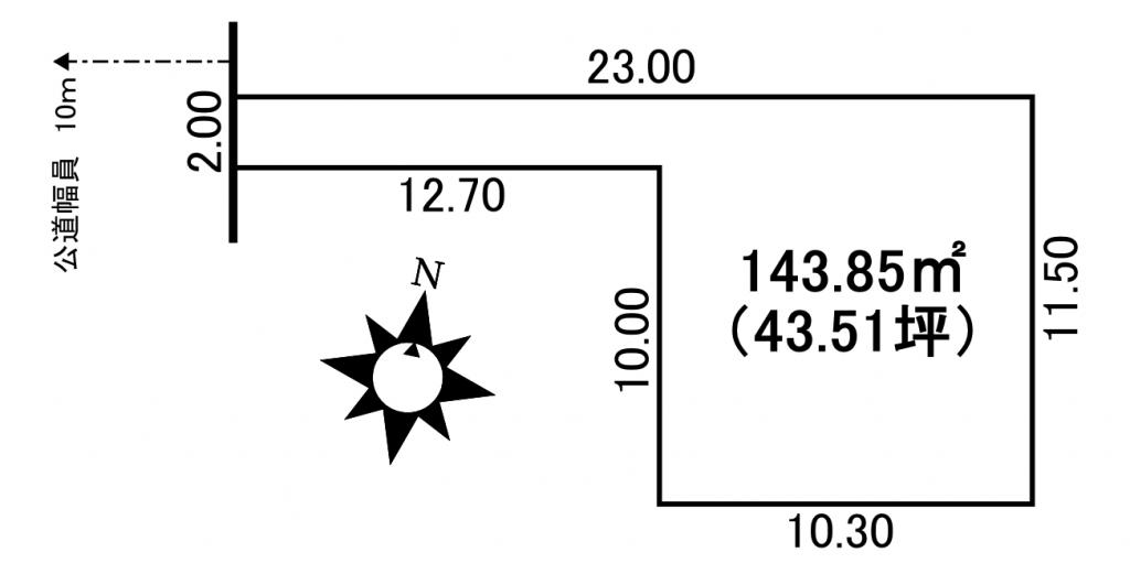 白樺１６東７＿土地 間取り