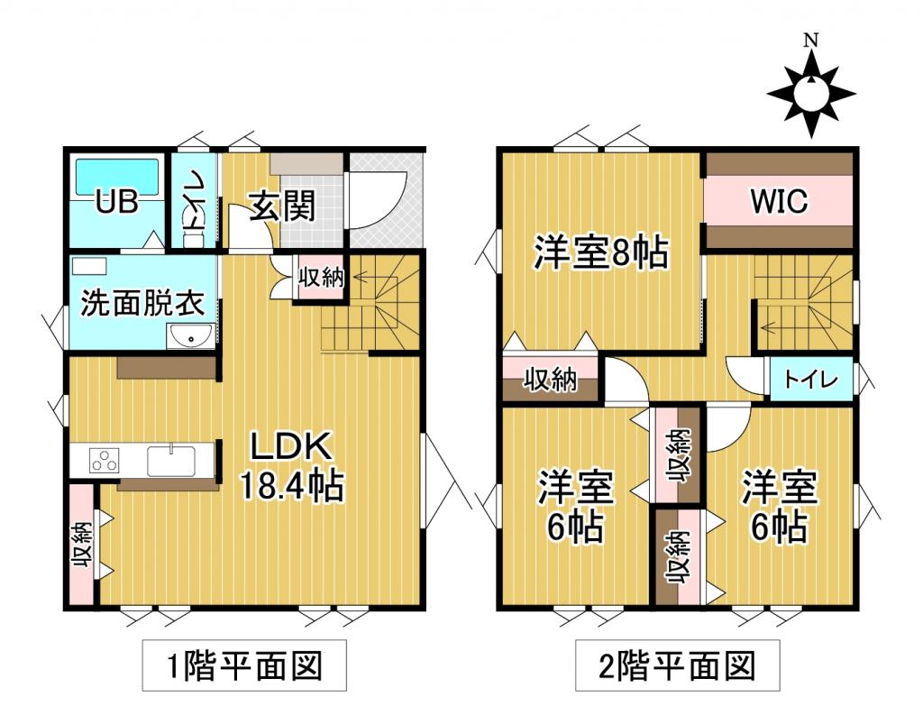 西８南２＿新築住宅 間取り