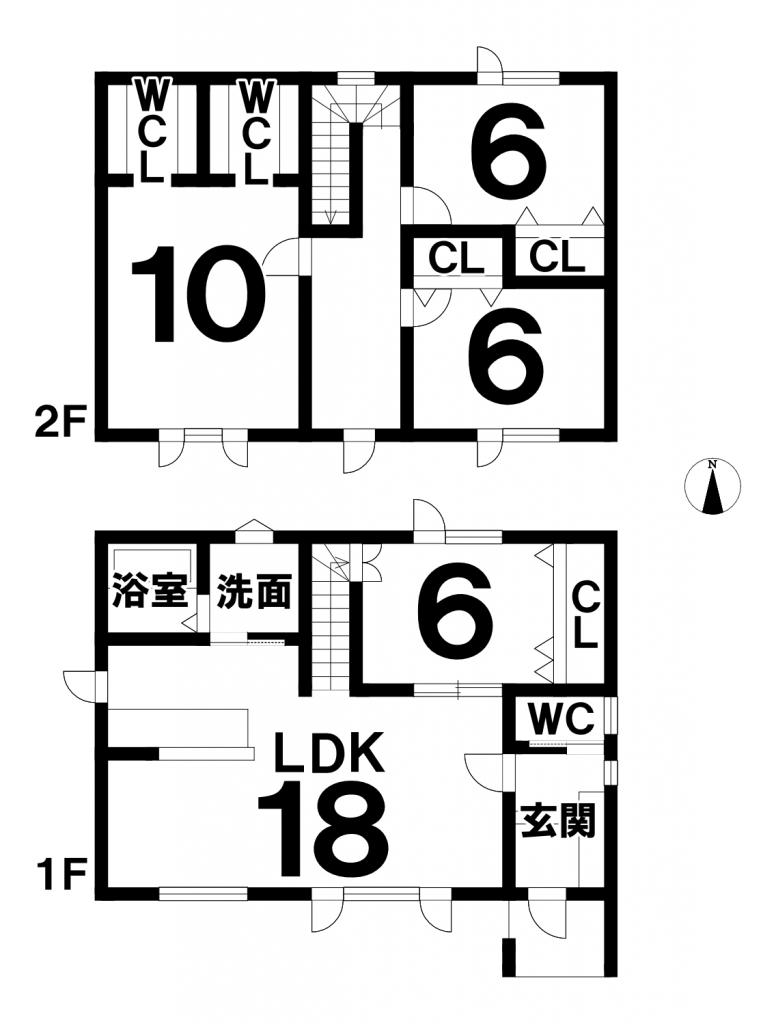 帯広市南の森西8丁目　A棟　新築住宅 間取り