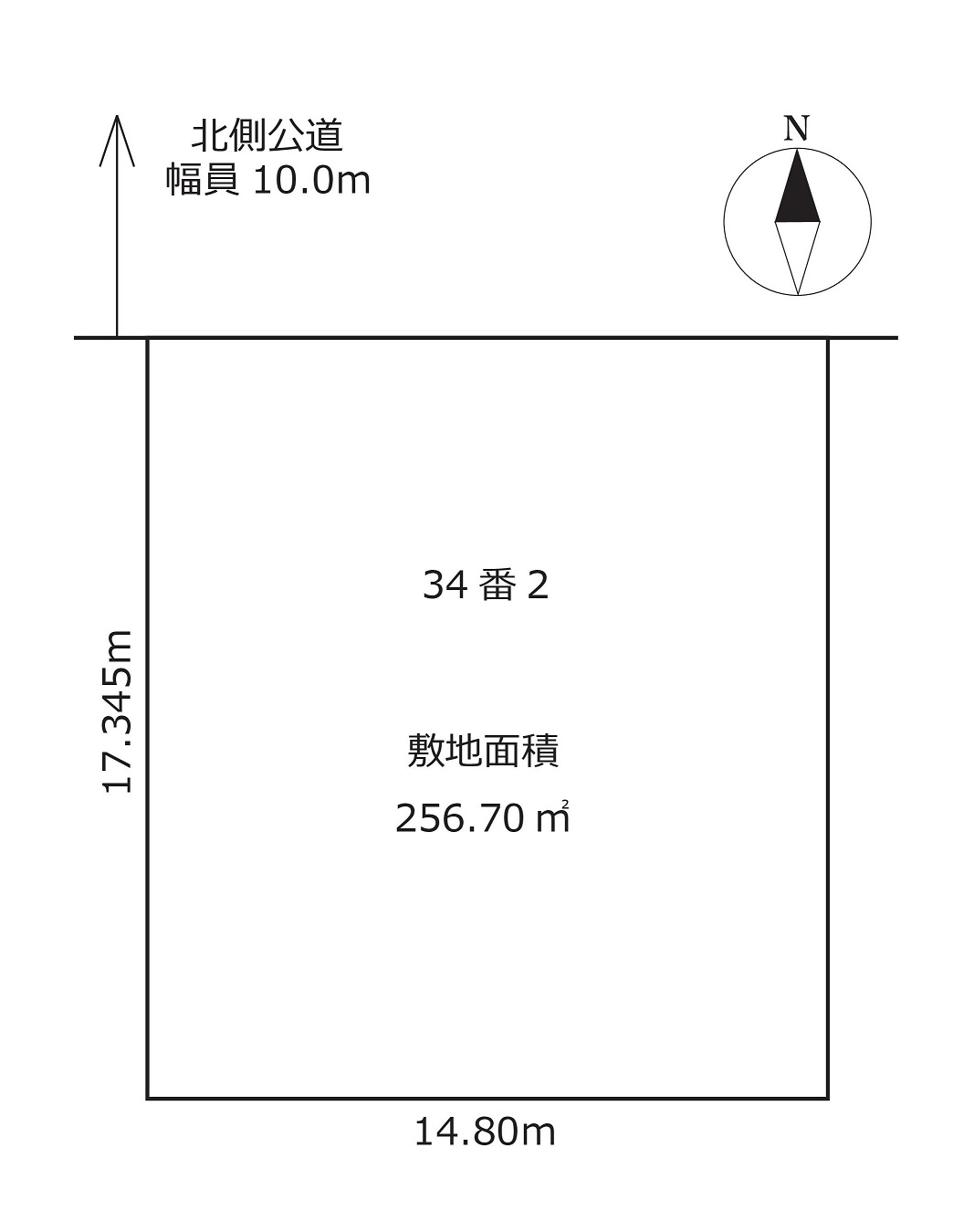 幕別町旭町３４番２　売土地 間取り