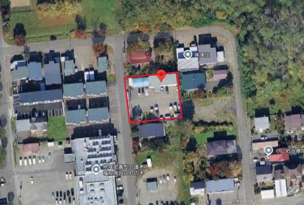 ★売事務所★　帯広市西22条南1丁目　土地約361坪　倉庫付　 間取り