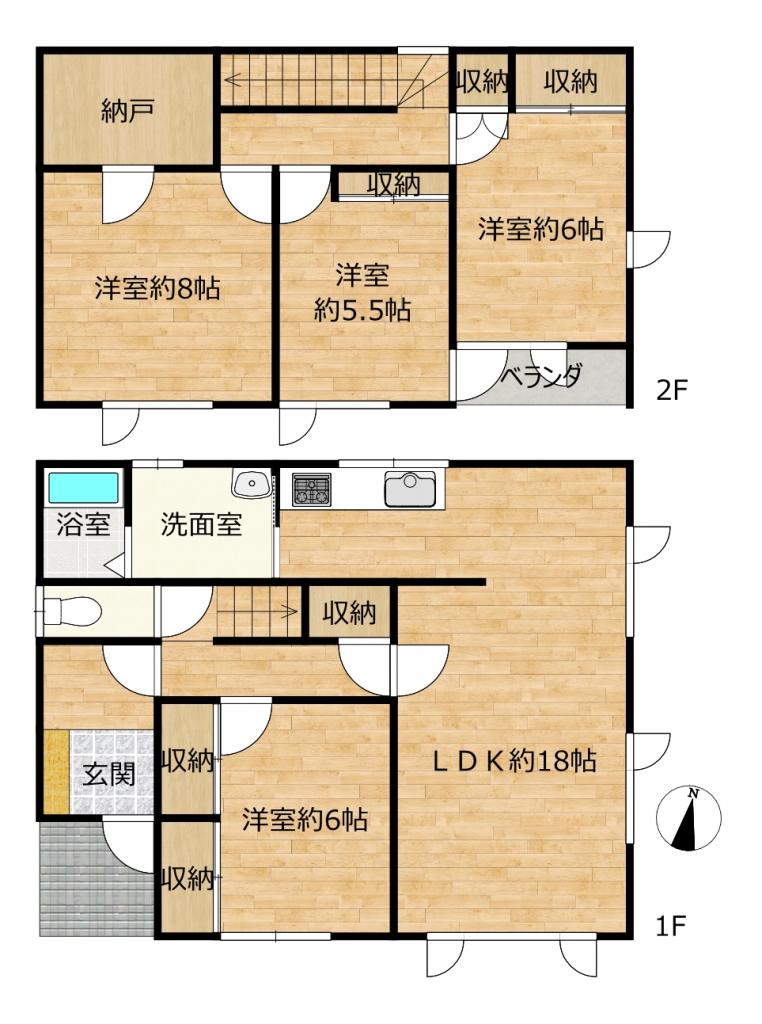 【閑静な住宅街】帯広市西22条南4丁目29-9 間取り