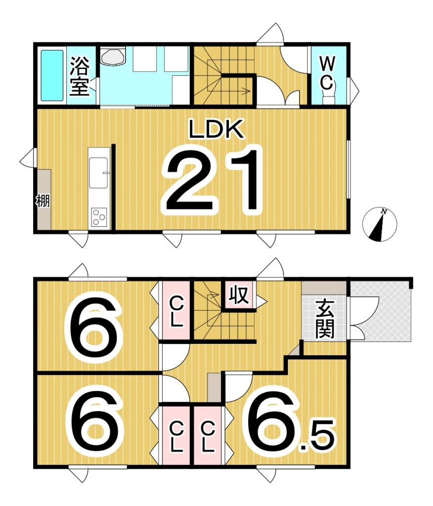 ※商談中※東１条北１丁目　中古戸建 間取り