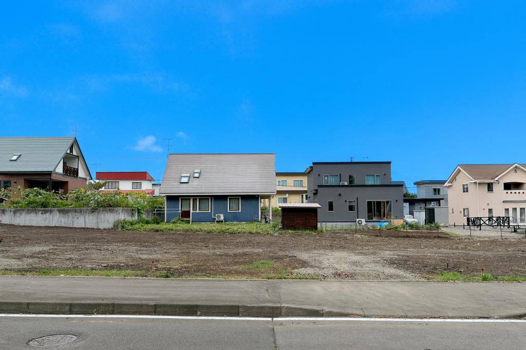 【南道路・小学校目の前】芽室 東4条南１②〜④ 　売土地 外観