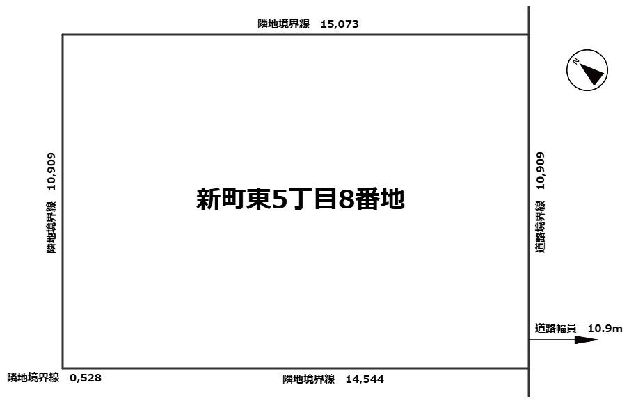 新町東5丁目土地（約50.7坪） 間取り