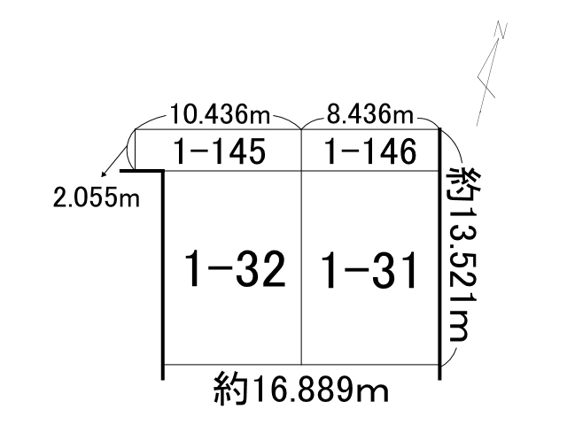 西１５条南１３丁目【東西二方道路付き！生活至便な立地です！】 間取り