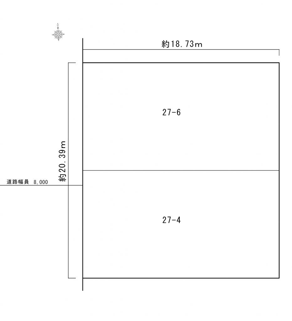 【売土地】音更町木野西通19丁目27番4・6 間取り