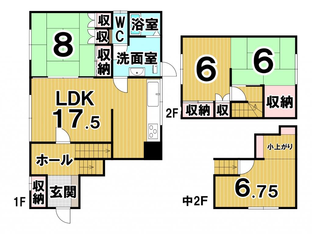 清水町御影東３条南３丁目　中古戸建 間取り