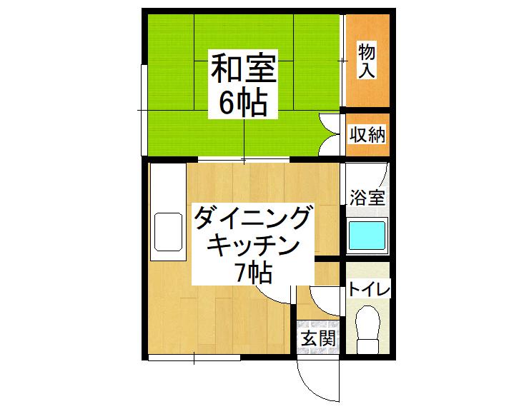 西１９条南３丁目【新オーナー様募集！１ＤＫ×６戸！】 間取り