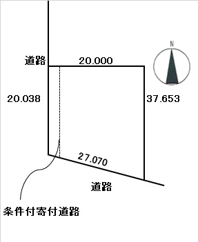 売土地　帯広市西7条南23丁目6・7-1・8-1・9-1 間取り