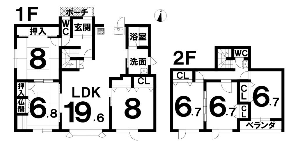 帯広市西12条南3丁目　中古戸建 間取り