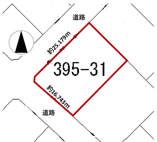 【価格改定】札幌市手稲区前田10条12丁目　売土地（約144坪）建築条件なし※解体更地渡し 間取り