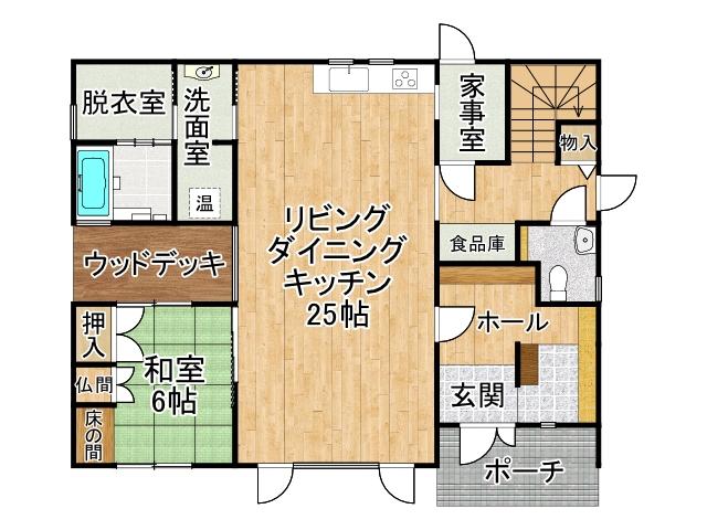 西１８条南３丁目【南西角地！用途多彩な５ＳＬＤＫの美邸！】 間取り