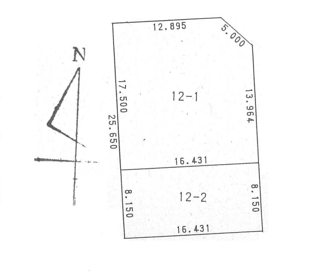 売地　河東郡音更町ひびき野東町２丁目１２番１外１筆 間取り
