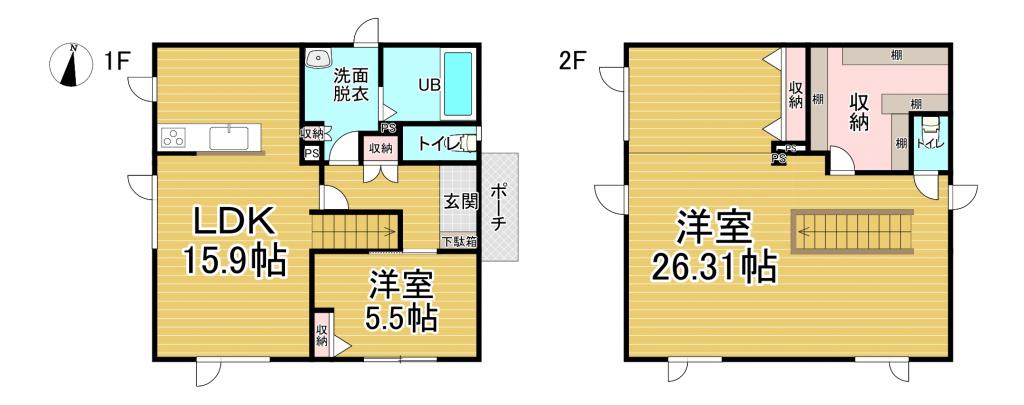 【価格改定】大空6丁目 中古戸建 間取り