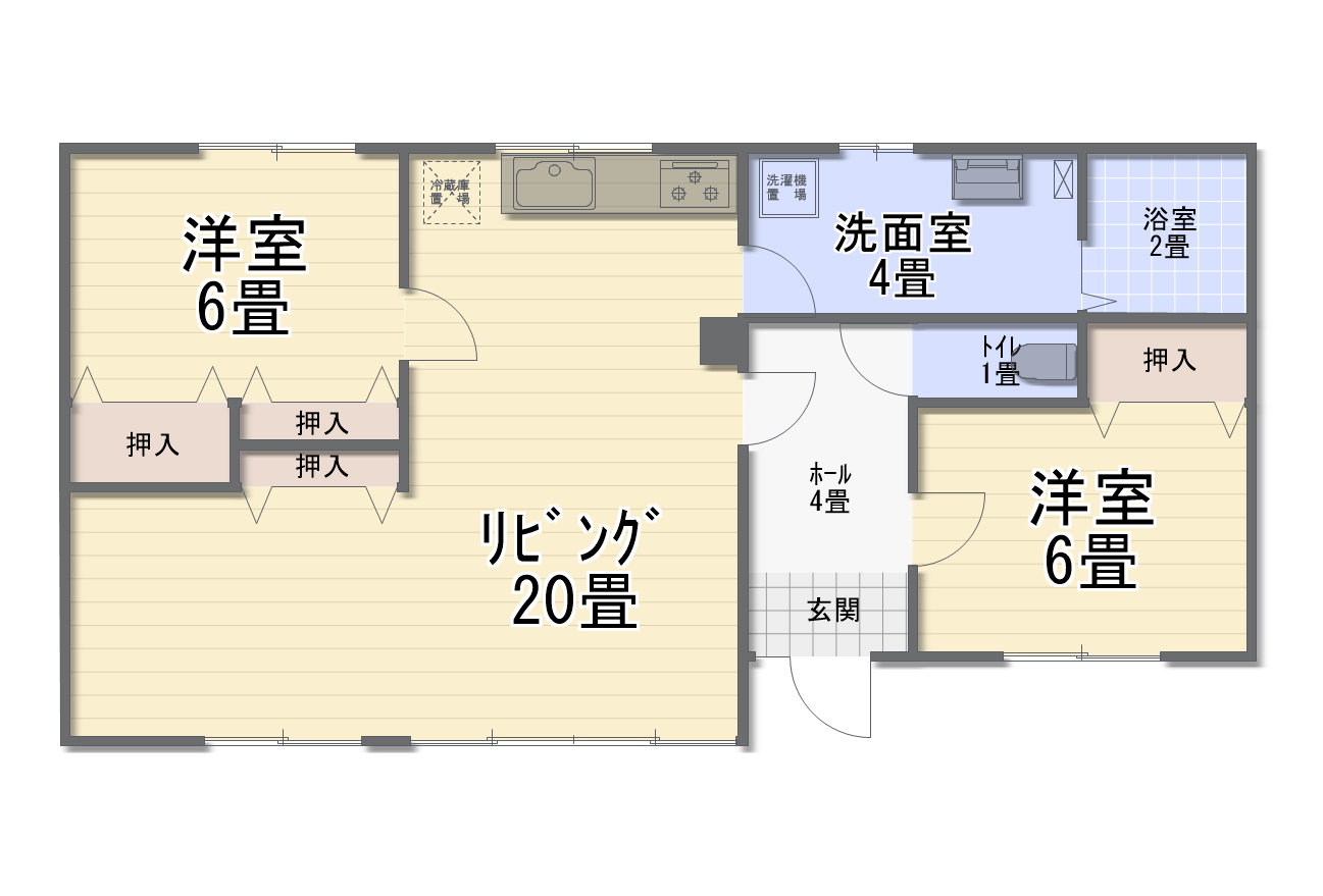 リフォーム工事中　清水町南4条4丁目中古住宅 間取り