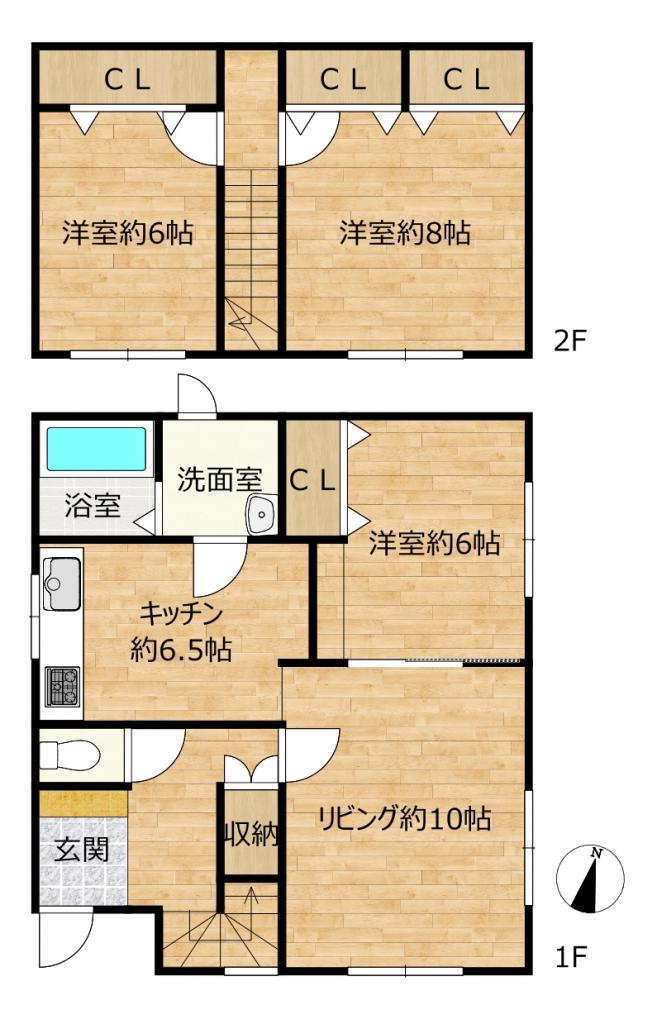 【リフォーム済住宅】芽室町東9条6丁目2-9  間取り