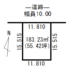 帯広市西１５条南５丁目　売土地 間取り