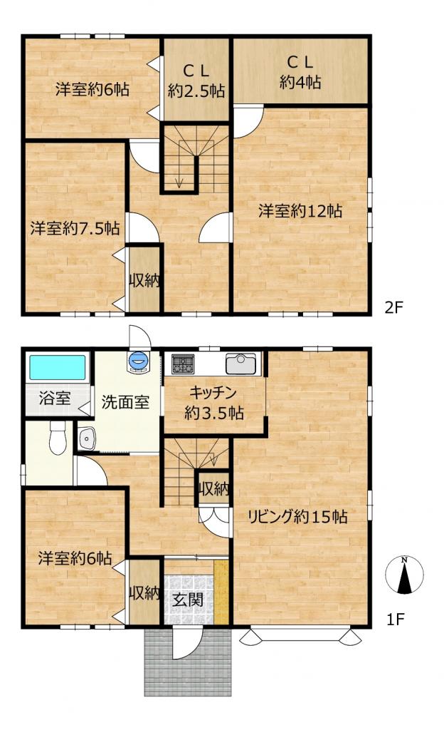 【閑静な住宅街】幕別町札内北町130-18 間取り