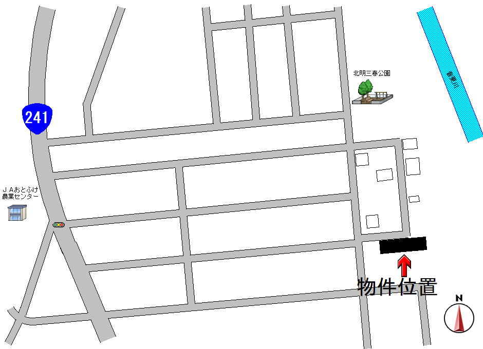 売地　音更町新通北1丁目11番地32外1筆 間取り