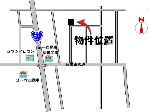 売地　音更町新通1丁目13番10 間取り