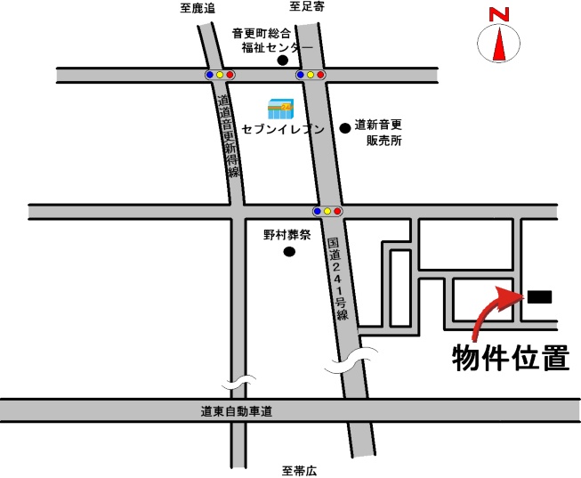 売地　音更町新通15丁目7番6 間取り