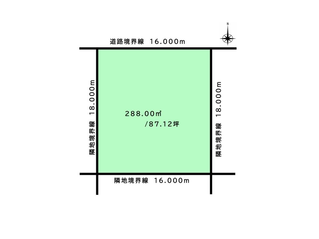 【建築条件なし】帯広市 大空町7丁目　売土地 間取り