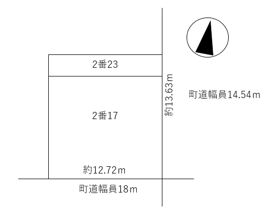 芽室東二条6丁目　売土地 間取り