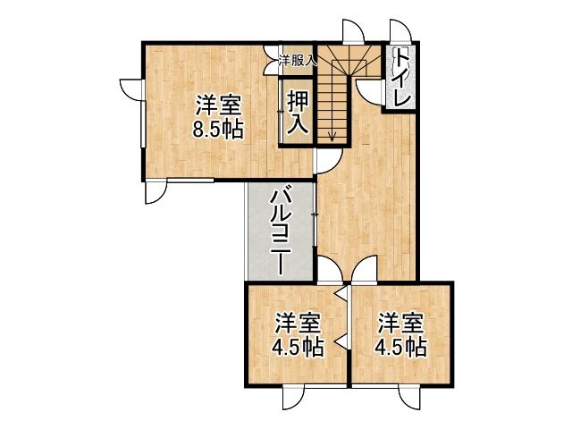 芽室町西３南４丁目【※芽室町の５ＬＤＫ中古住宅！】 内観