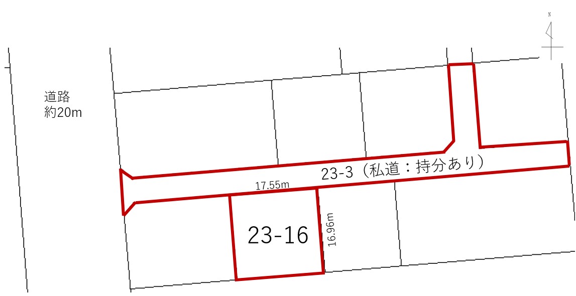 【価格改定】芽室町新生南5線　売土地（約90坪　市街化調整区域） 間取り