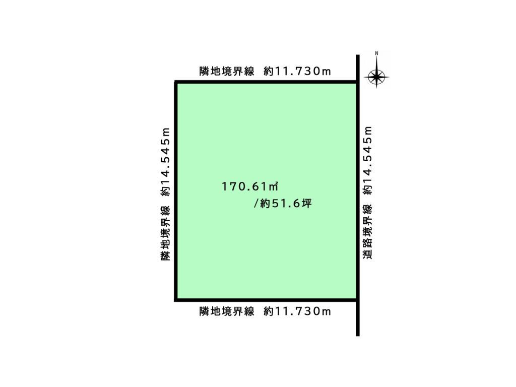 【下音更小学区・仲介料なし】音更 木野西通9　売土地 間取り