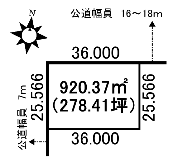 ♪北西角地♪音更町緑陽台仲区＿土地 ① 間取り