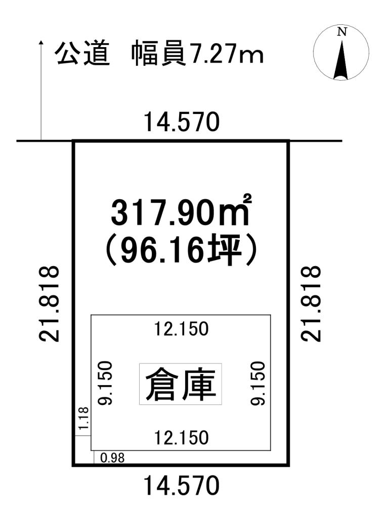 西１６条南１　売倉庫 間取り