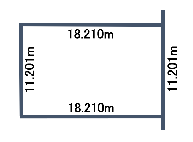 【商談中】帯広市西16条南4丁目　売土地 間取り