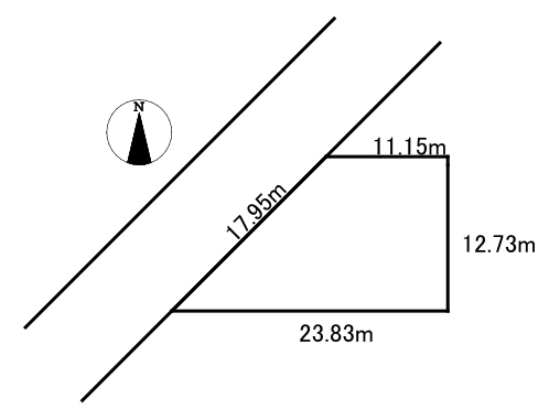 西９条南２５丁目　売土地 間取り