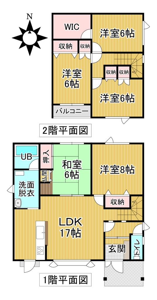 ♪南道路♪音更町北鈴蘭北５＿中古住宅 間取り