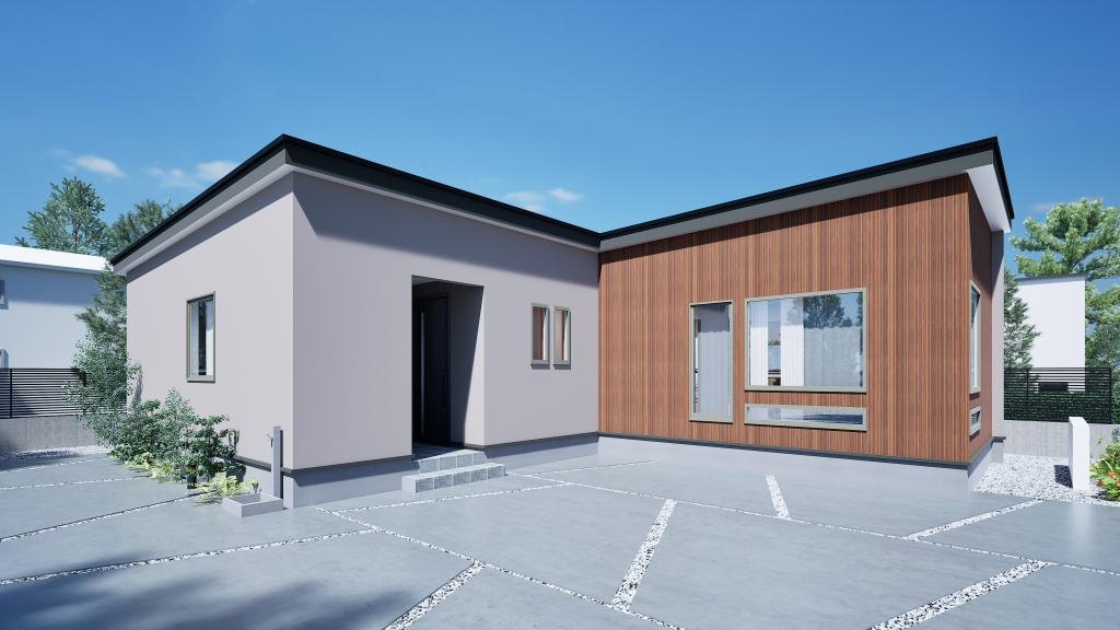 《Grayn-グレーン-》帯広市大空町3丁目モデルハウス【平屋】≪太陽光＋コレモ付き！≫ 外観