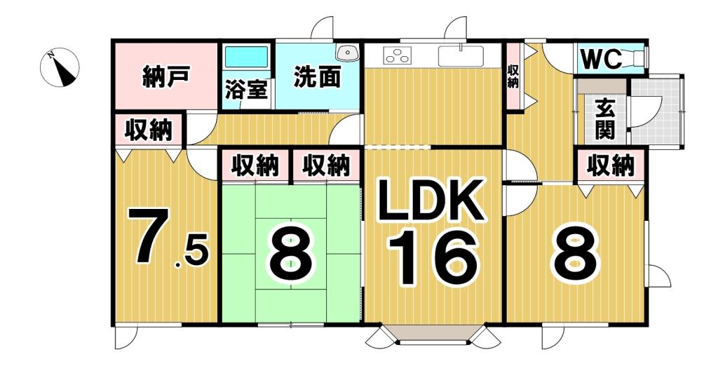 清水町御影東６条５丁目　中古平家 間取り
