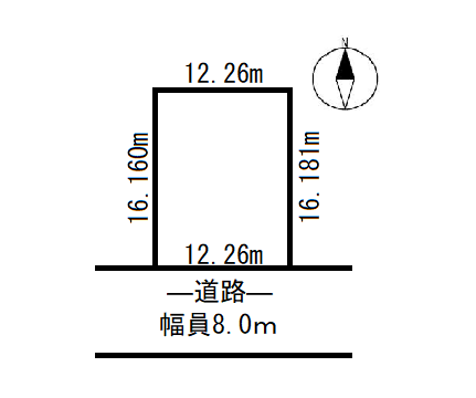 売土地　帯広市東１２条南５丁目　 間取り