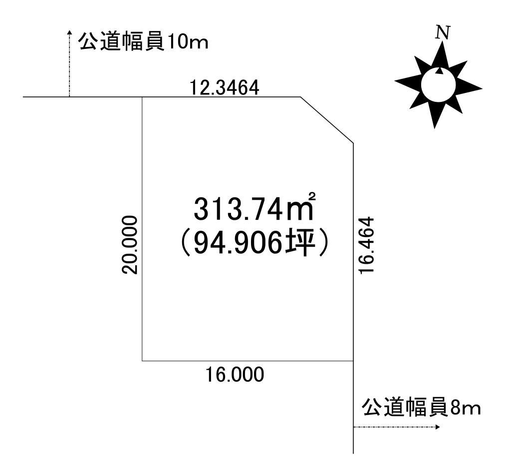 西22南2角地＿売土地 間取り